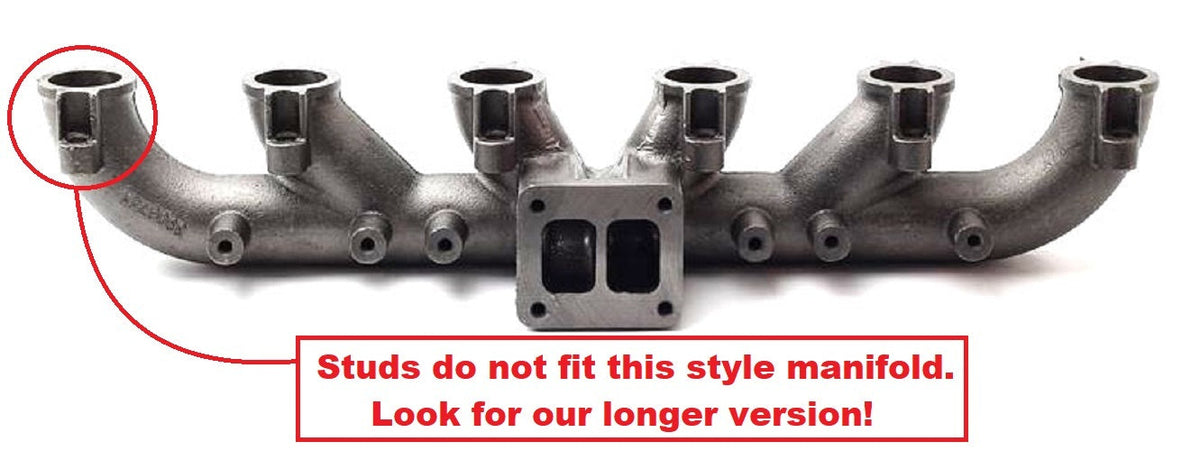 Exhaust Manifold Header Gasket Stainless Stud Kit for 98.5-19 5.9 & 6.7 Cummins
