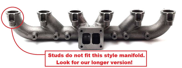 Exhaust Manifold Header Gasket Stainless Stud Kit for 98.5-19 5.9 & 6.7 Cummins