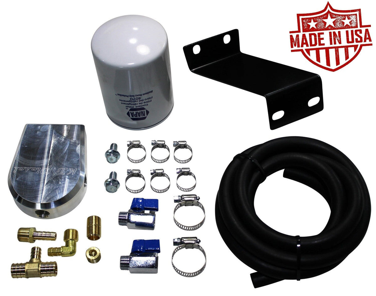 Engine Coolant Filter Kit for Chevy GMC 2001-2016 6.6l Duramax
