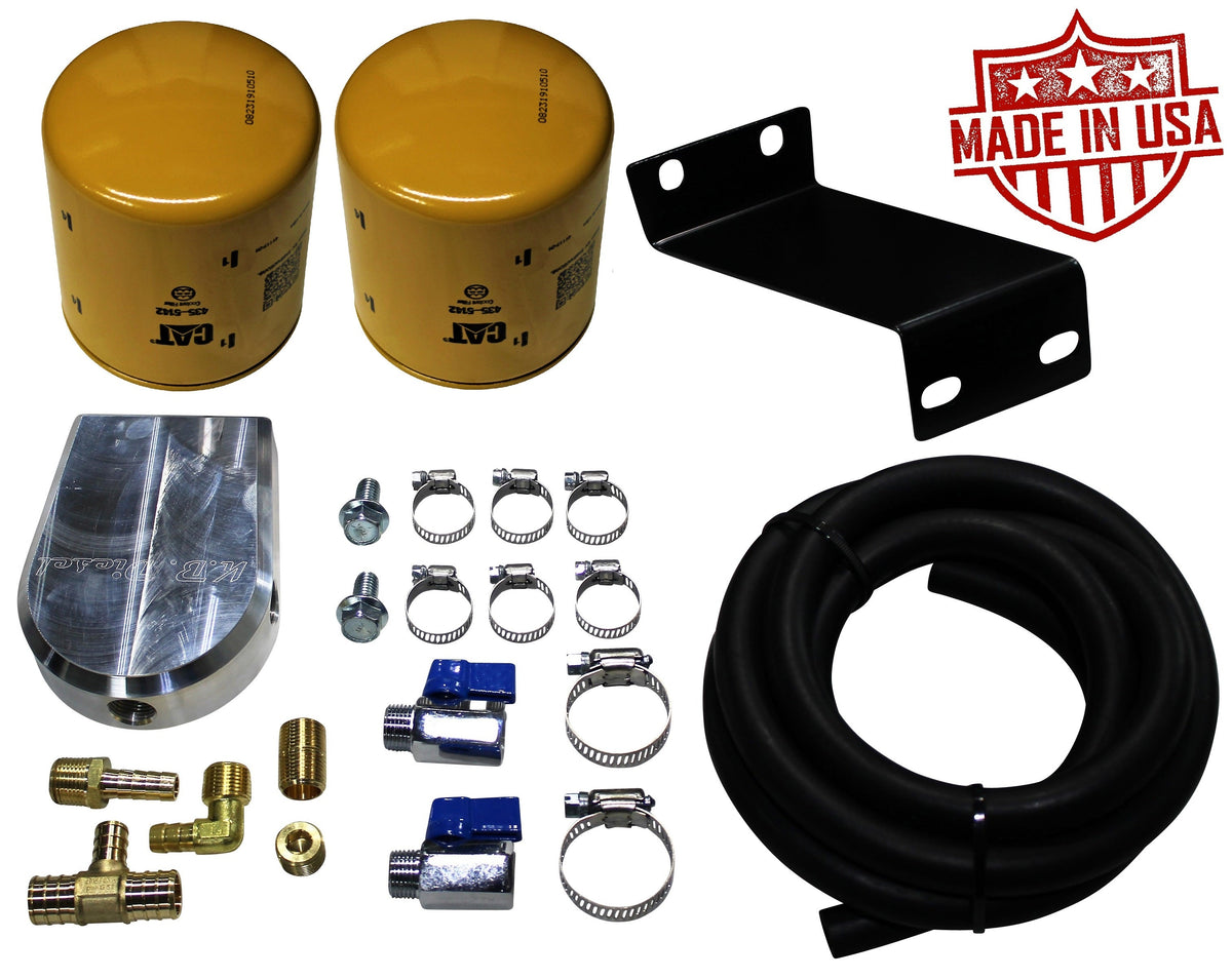 Engine Coolant Filter Kit for Chevy GMC 2001-2016 6.6l Duramax
