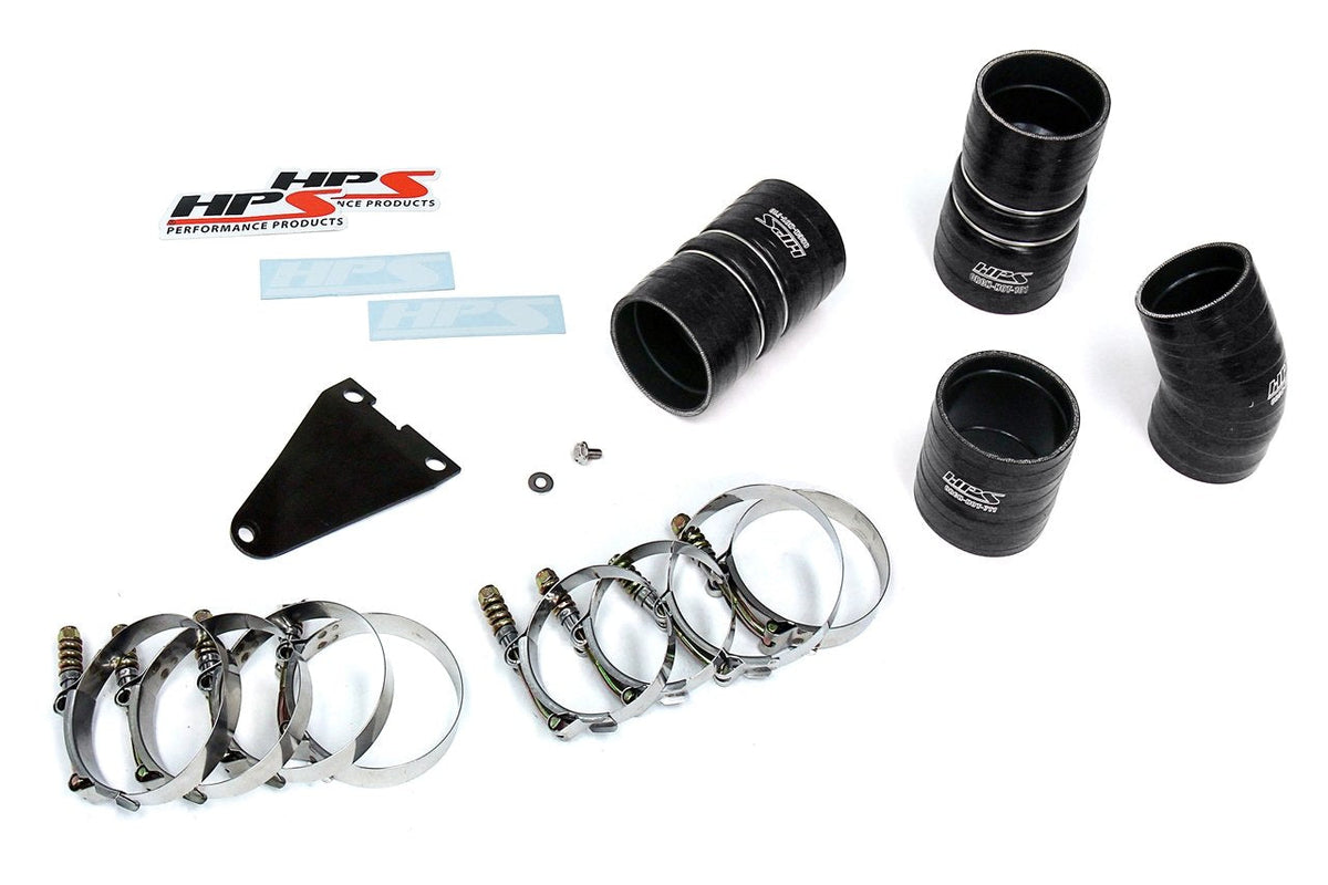 HPS Hot & Cold Side Charge Pipe with CAC Hose Intercooler Boots, 03-07 Ford F450 Superduty Powerstroke 6.0L Diesel Turbo