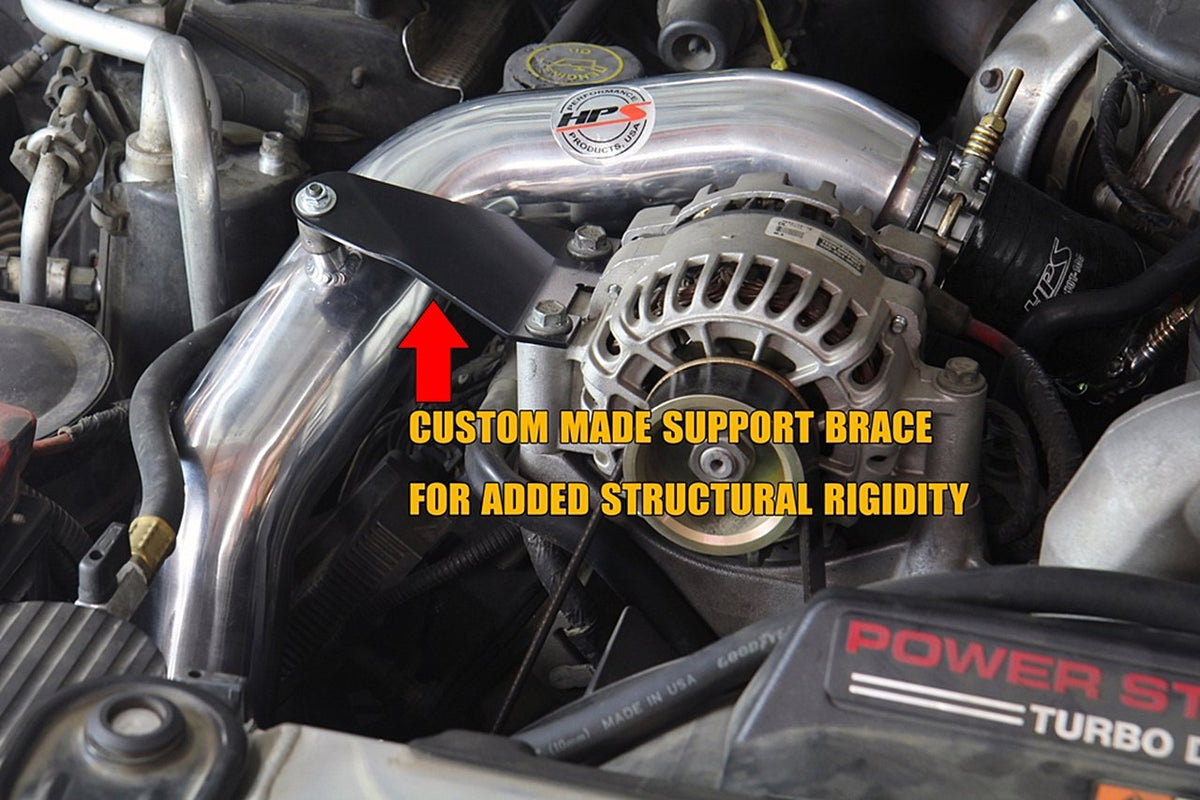 HPS Hot & Cold Side Charge Pipe with CAC Hose Intercooler Boots, 03-07 Ford F450 Superduty Powerstroke 6.0L Diesel Turbo