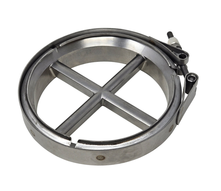 "Short" 5in Marmon Flare S400 *T6 Foot* Downpipe Turbo Guard Cross Bolts Flare Flange & Clamp