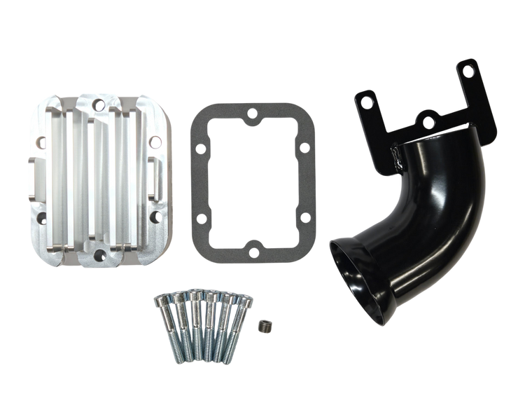 Billet Aluminum Manual Transmission PTO Cooler Cover ZF6 G56 NV3500 NV4500 NV5600