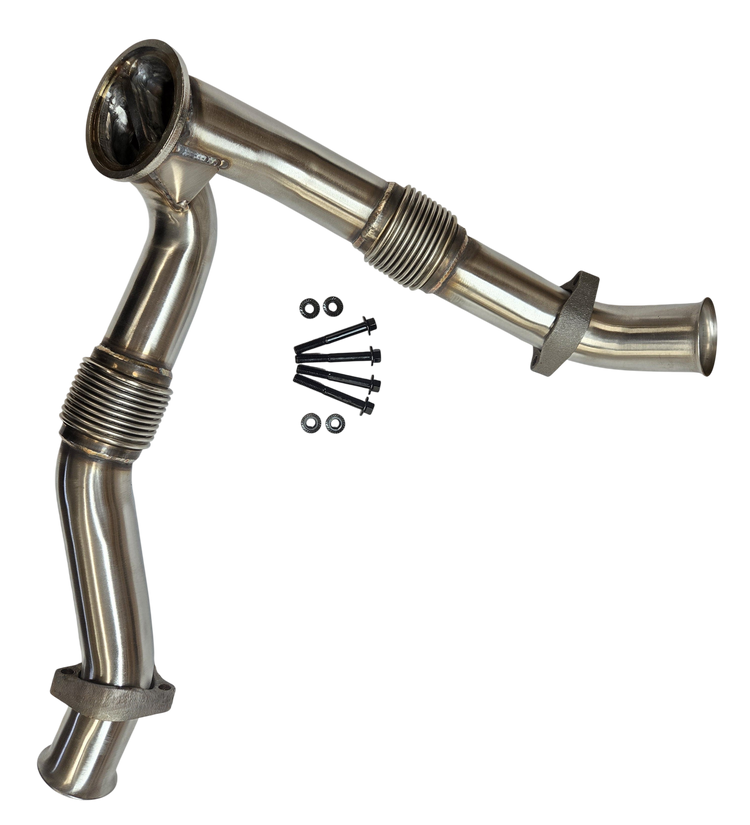 Upgraded Bellowed Up Y-Pipe Manifold to Turbo for 1999-03 Ford Powerstroke 7.3L