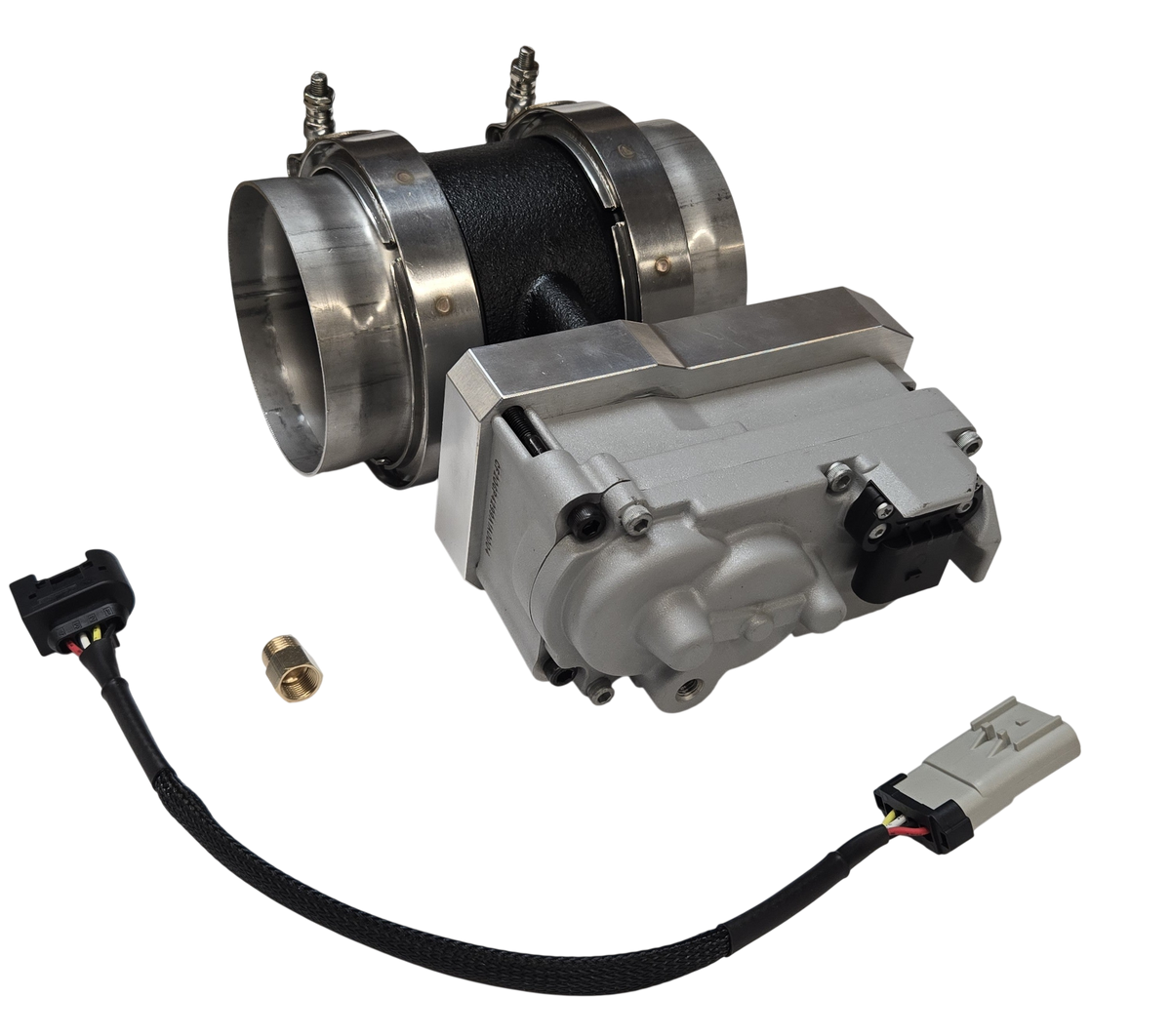 4" VGT Actuator Controlled Exhaust Brake for 6.7l Cummins 2G Swaps + Actuator