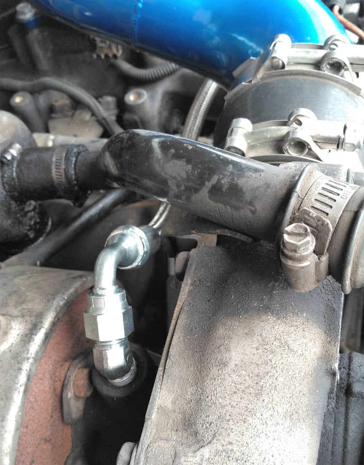 Turbo Oil Supply Hose Line Kit for 92-02 6.5l Detroit Diesel Chevy GMC