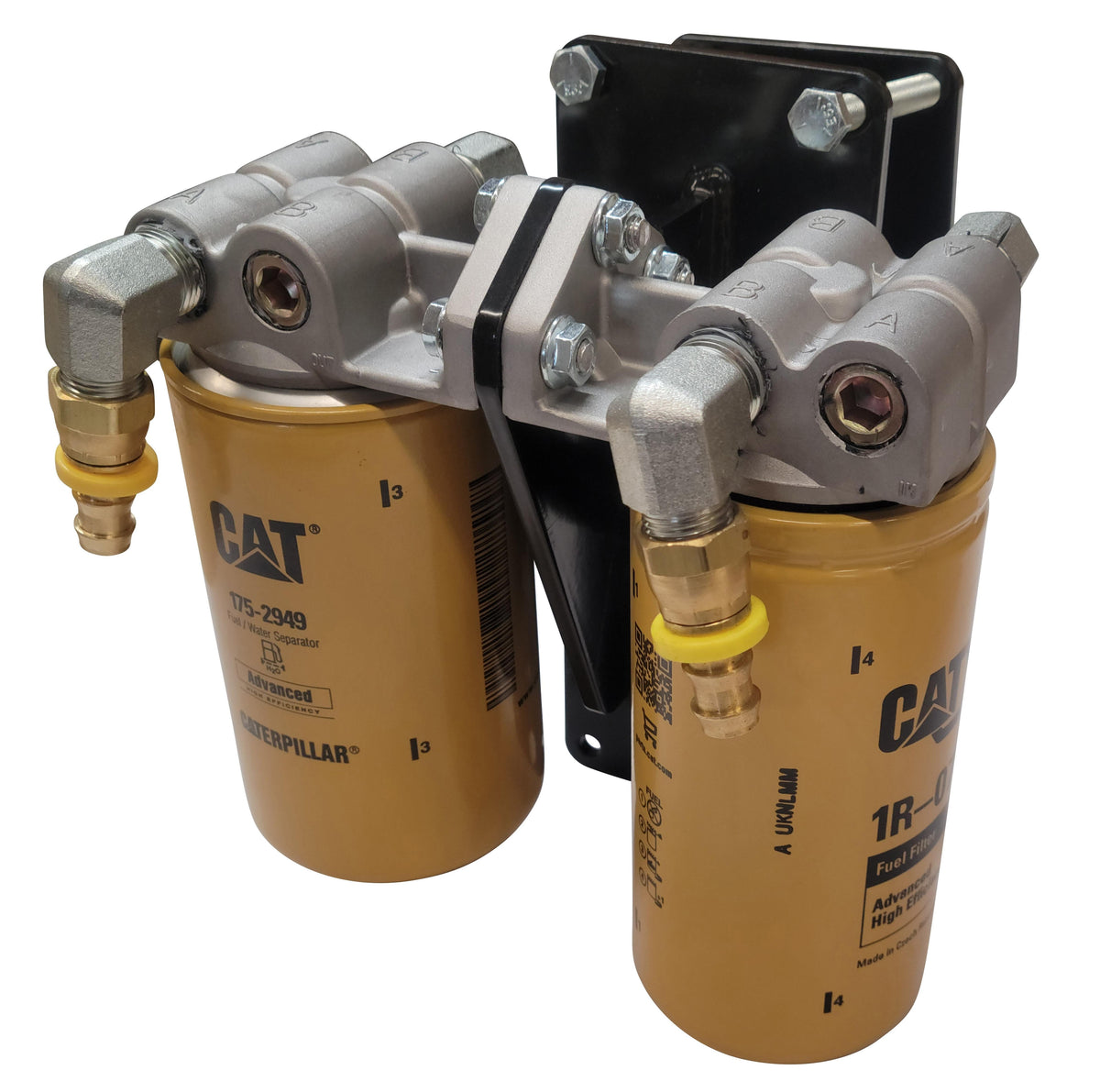 Dual Diesel CAT Fuel Filter Remote Mount Filter System