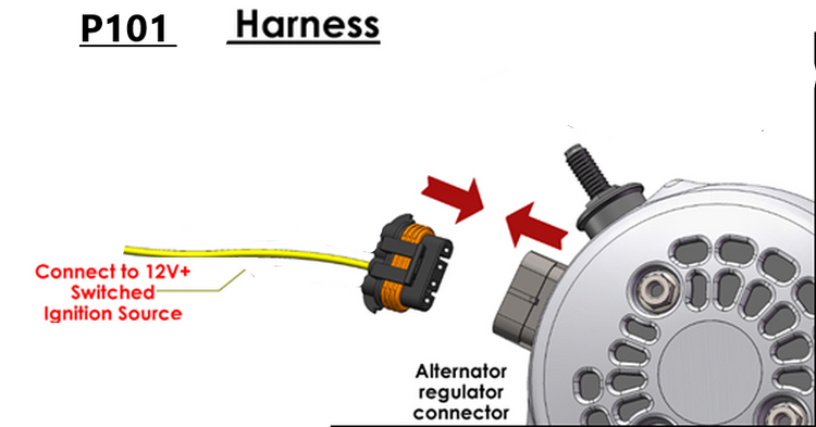 Mechman 370 Amp Billet Elite Series Alternator 1988-2002 Dodge Ram 5.9L Cummins - 1 Wire Turn On