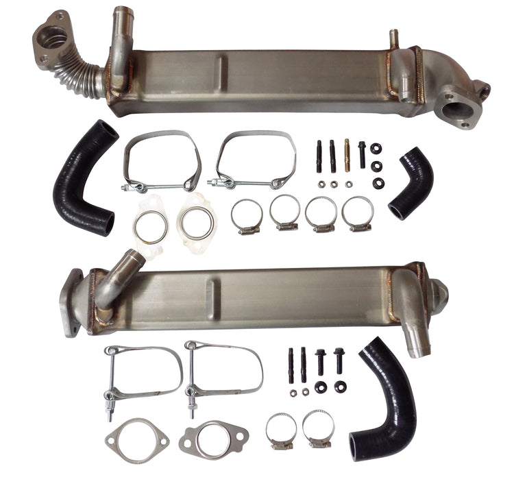 Horizontal & Vertical EGR Cooler for 2008-2010 6.4l Ford Powerstroke