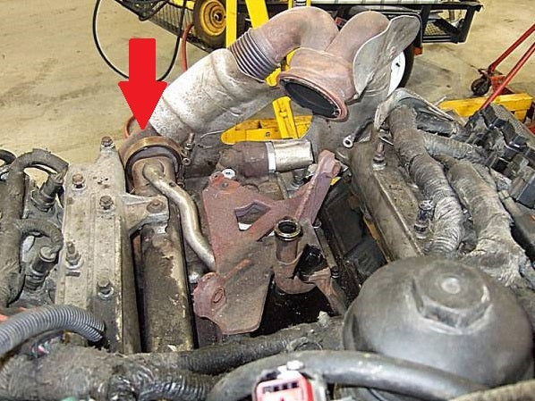 Turbo Up Pipe to EGR Cooler V-Band Clamp for 2003-2010 6.0l Ford Powerstroke
