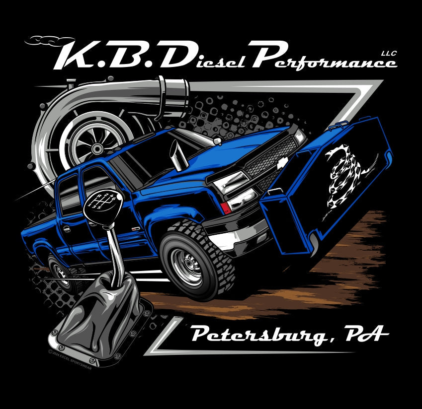 KB Diesel Performance T-Shirt Manual Gearshift Turbo ZF6