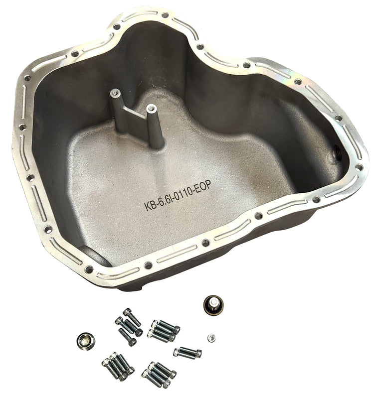 High Capacity Cast Aluminum Oil Pan for 2001-2010 6.6l Duramax Chevy GMC