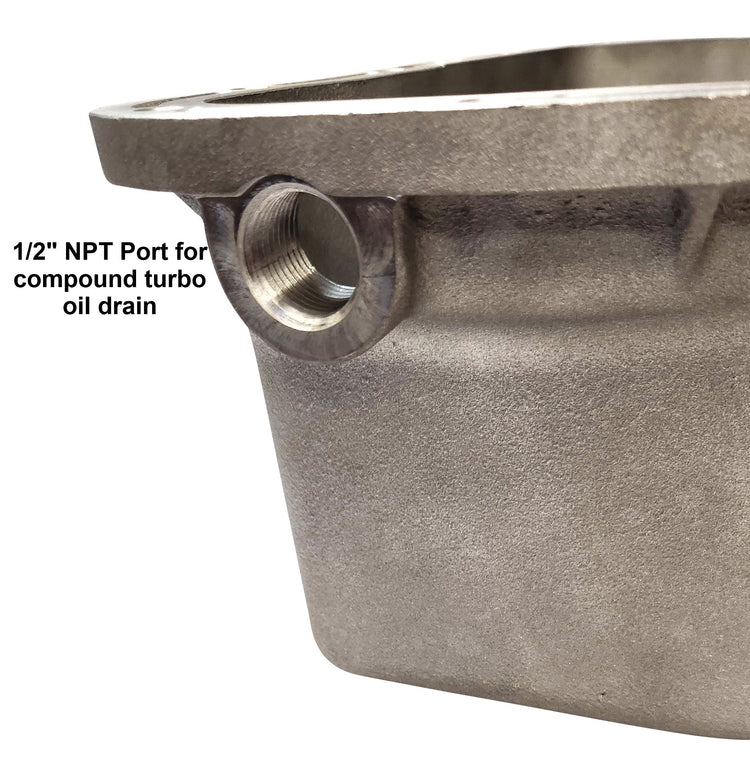 High Capacity Cast Aluminum Oil Pan for 2001-2010 6.6l Duramax Chevy GMC