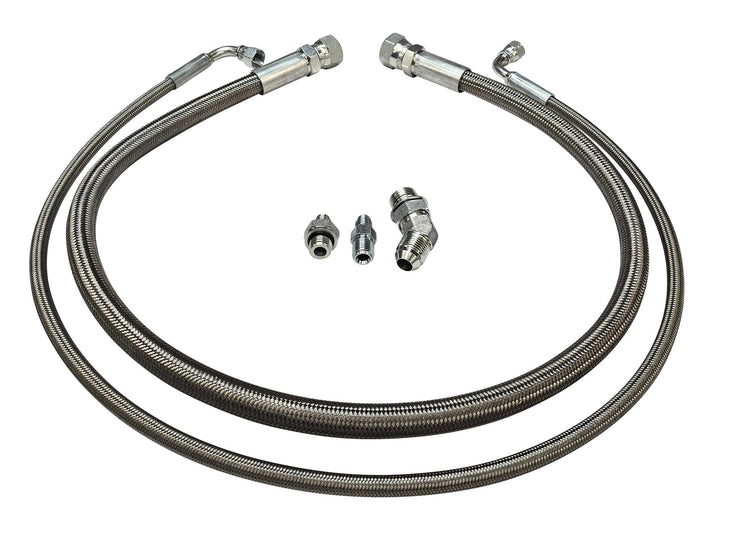 Compound Twin Turbo Oil Supply & Drain Line Kit for 2001-2010 6.6l Duramax