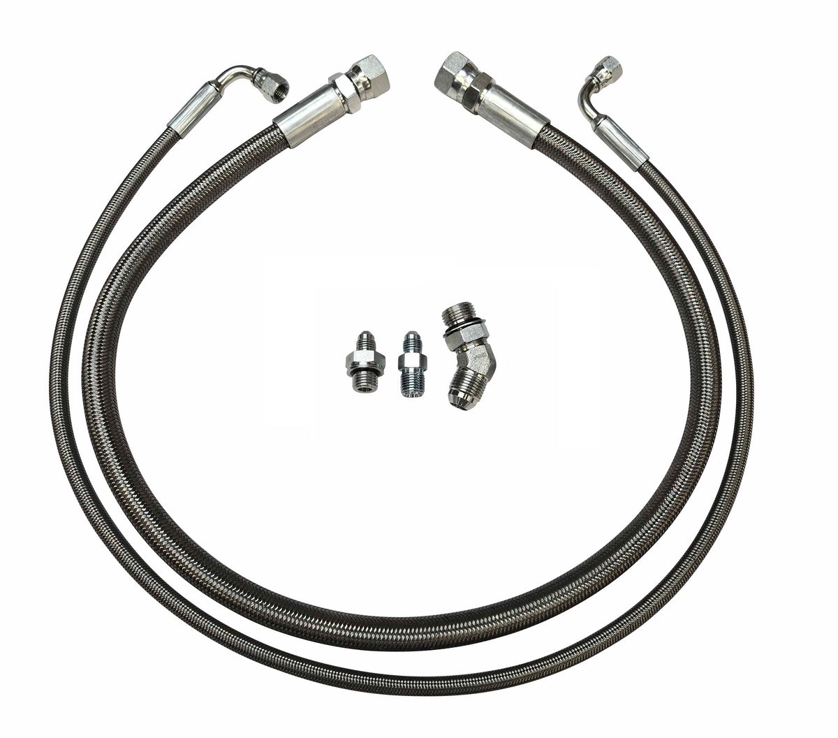 Compound Twin Turbo Oil Supply & Drain Line Kit for 2001-2010 6.6l Duramax
