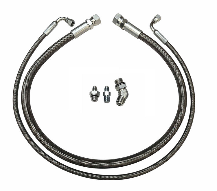 Compound Twin Turbo Oil Supply & Drain Line Kit for 2001-2010 6.6l Duramax