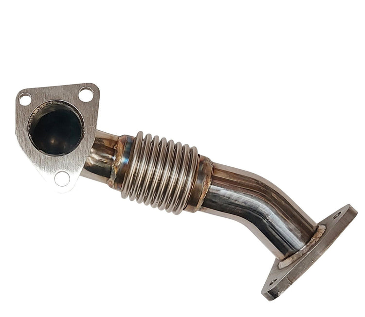 Stainless Turbo Exhaust Up Pipes for 2005 6.6l LLY Duramax Kodiak Topkick