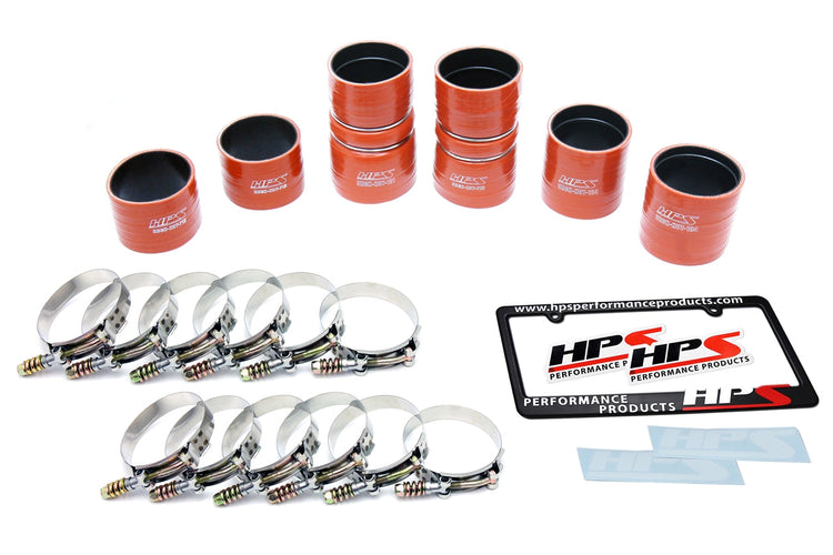 HPS Performance Products HPS High Temp Reinforced Silicone Intercooler Hose Boots Kit Ford Late 1999 - 2003 F250 Superduty 7.3L PowerStroke Diesel