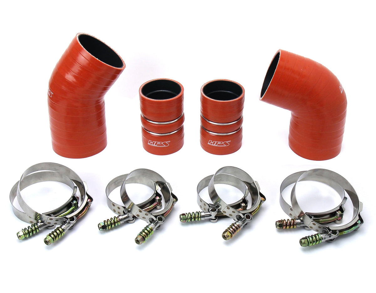 HPS Performance HPS High Temp Aramid Reinforced Silicone Intercooler Hose Boots Kit Chevy 2004.5 - 2005 Silverado 3500 HD 6.6L Duramax LLY Diesel