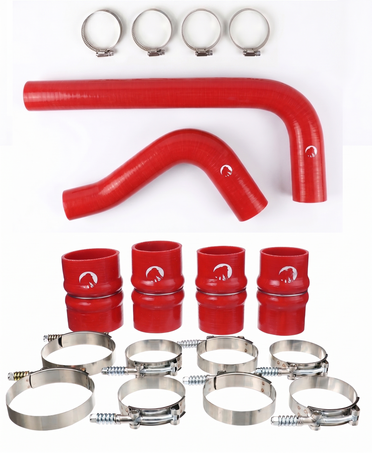 Heavy Duty Silicone Intercooler and Coolant Hose Kit Compatible With 2010-2012 Dodge Ram Cummins 2500 3500 6.7L Diesel