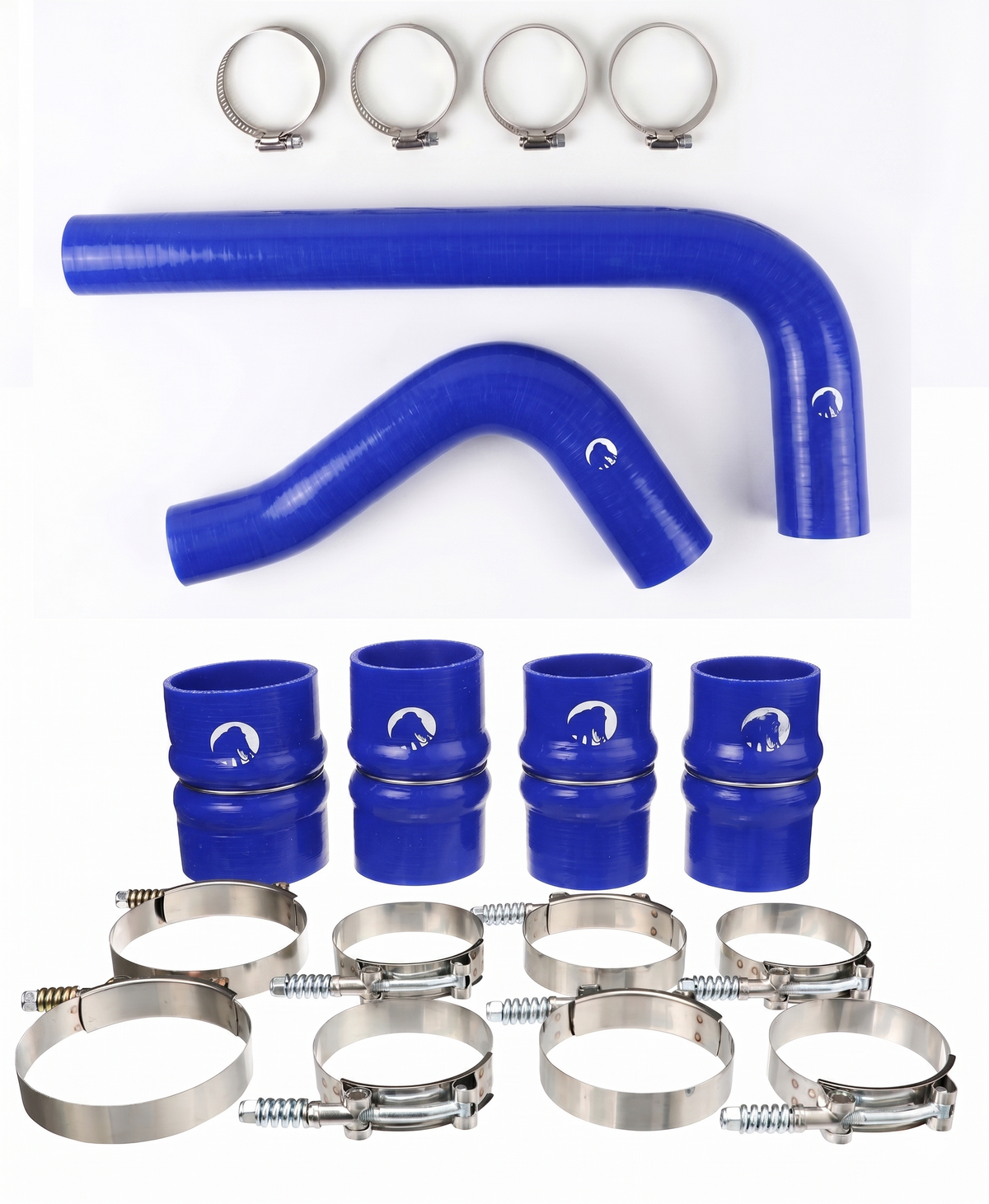 Heavy Duty Silicone Intercooler and Coolant Hose Kit Compatible With 2010-2012 Dodge Ram Cummins 2500 3500 6.7L Diesel