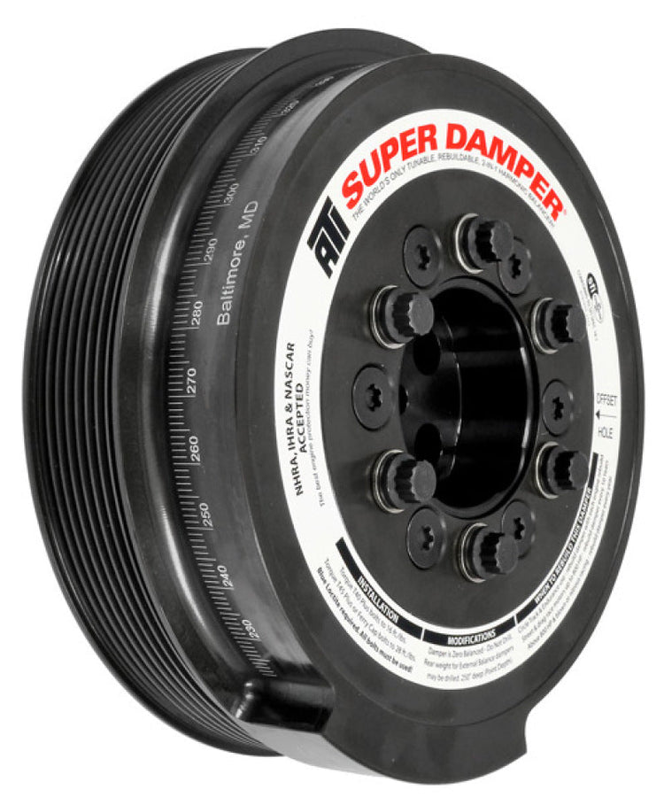 ATI Damper - 7.95in - Steel - 8 Grv - Ford 6.0 - Powerstroke - 03-07 - Ext Bal - 3 Ring - Diesel ATI918888