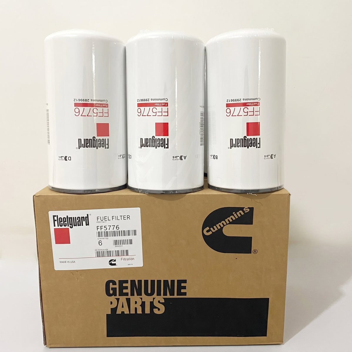 Fleetguard FF5776 Fuel Filter 6-Pack OEM Cummins ISX ISX15 QSX 2893612