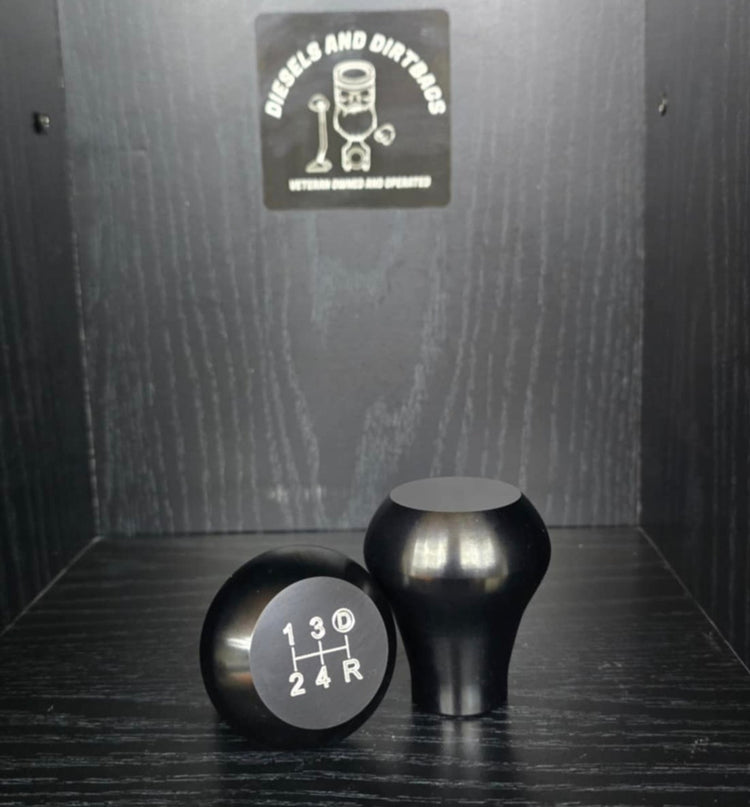 Cummins Extended Aluminum Shift Knob (Raw/Black)